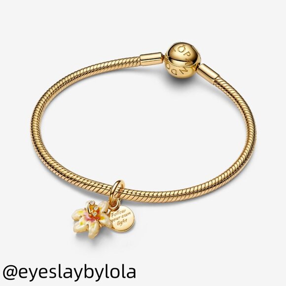 Pandora Disney Tangled Sundrop Flower Glow-in-the-dark Charm - Picture 3 of 5